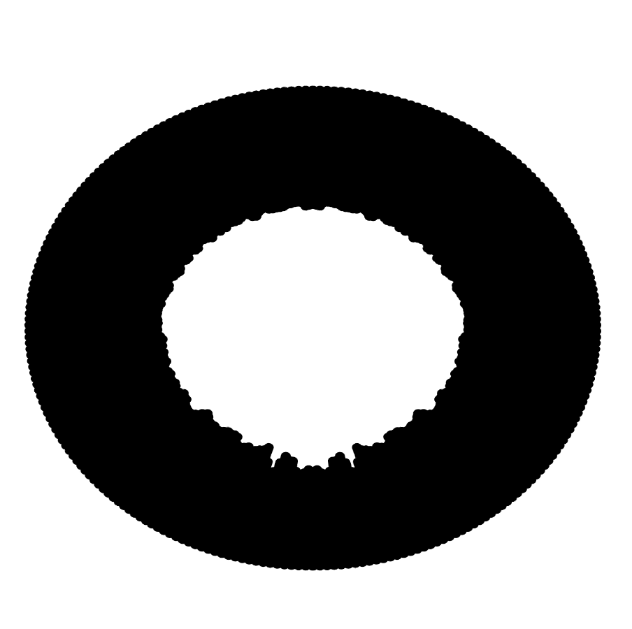 I tried modifying the code of the circular visualization. I do not remember how I got this, but I know I just tried changing some numbers.