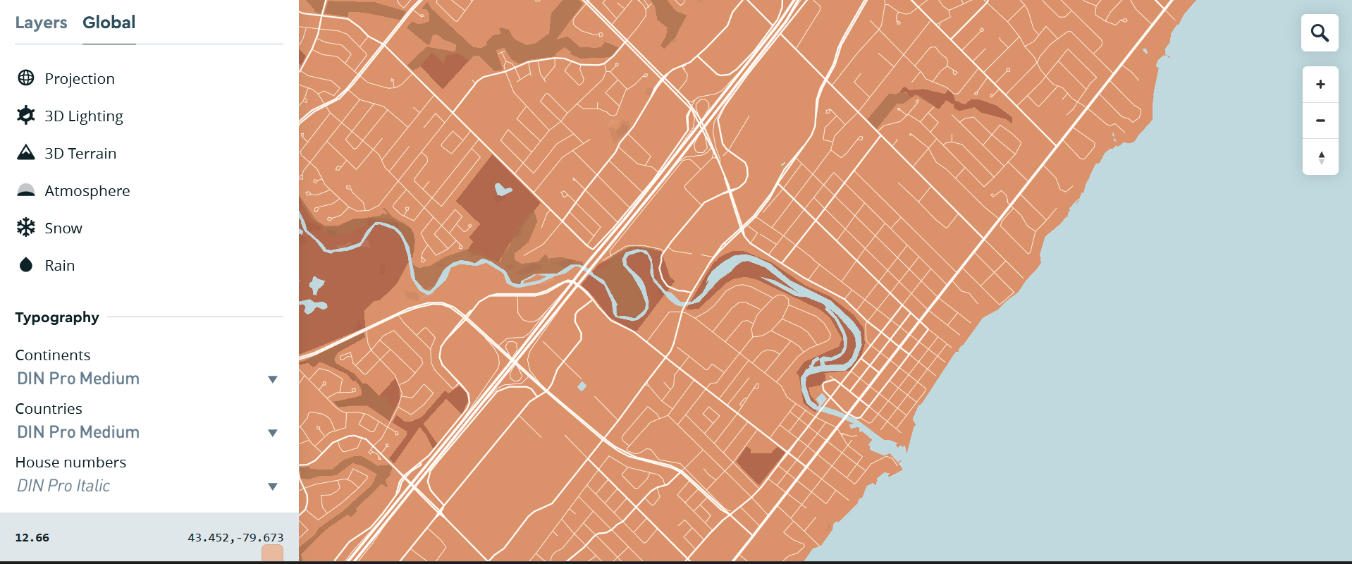 Exploring different color combination using images in mapbox.