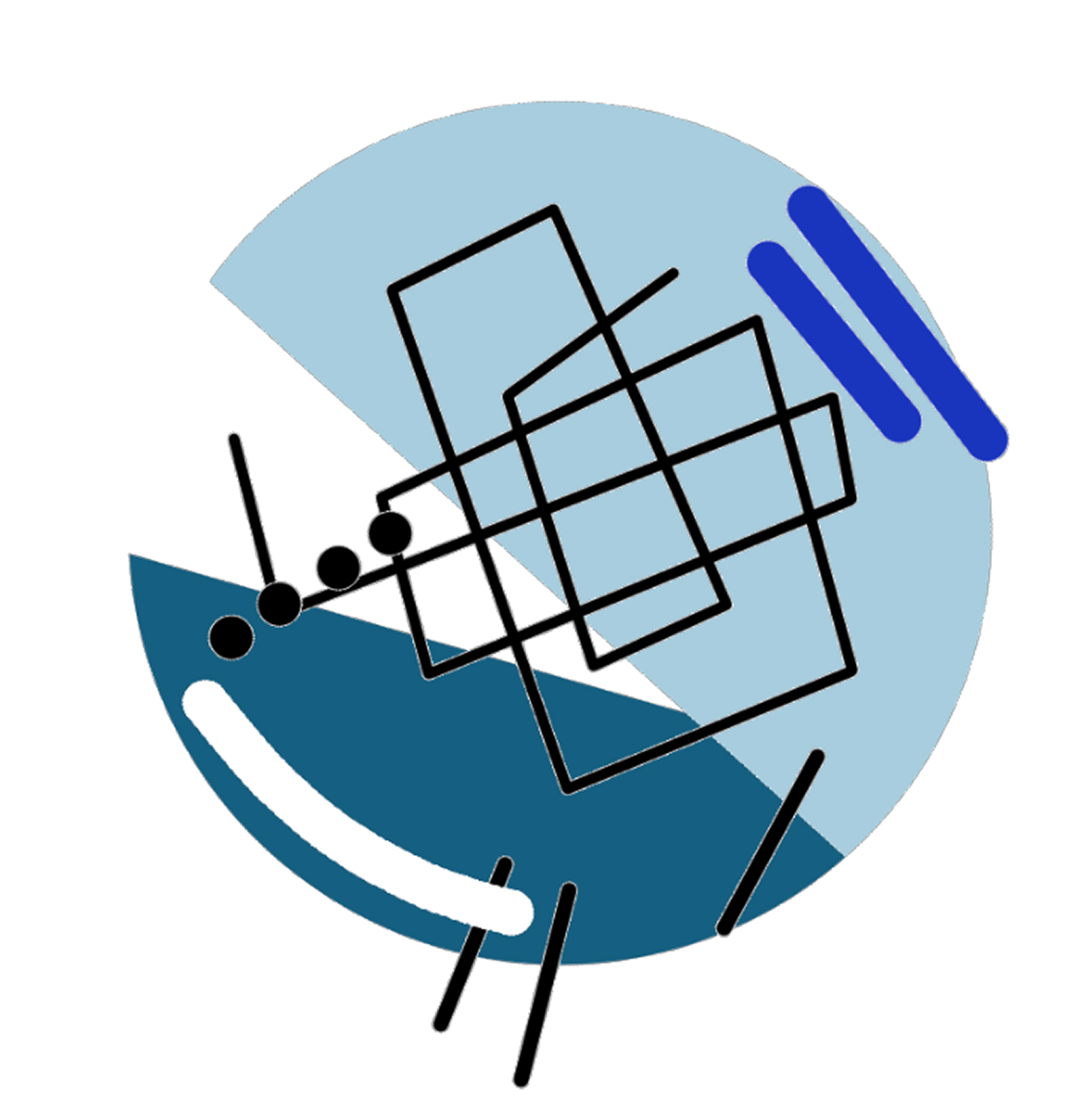 Digital selfie following Giorgia Lupi instructions in action in p5.js