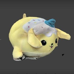 3D scanned plushie, the scan is detailed, and not much was lost