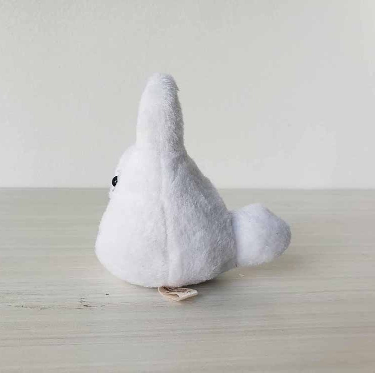 The sideview of a Totoro doll