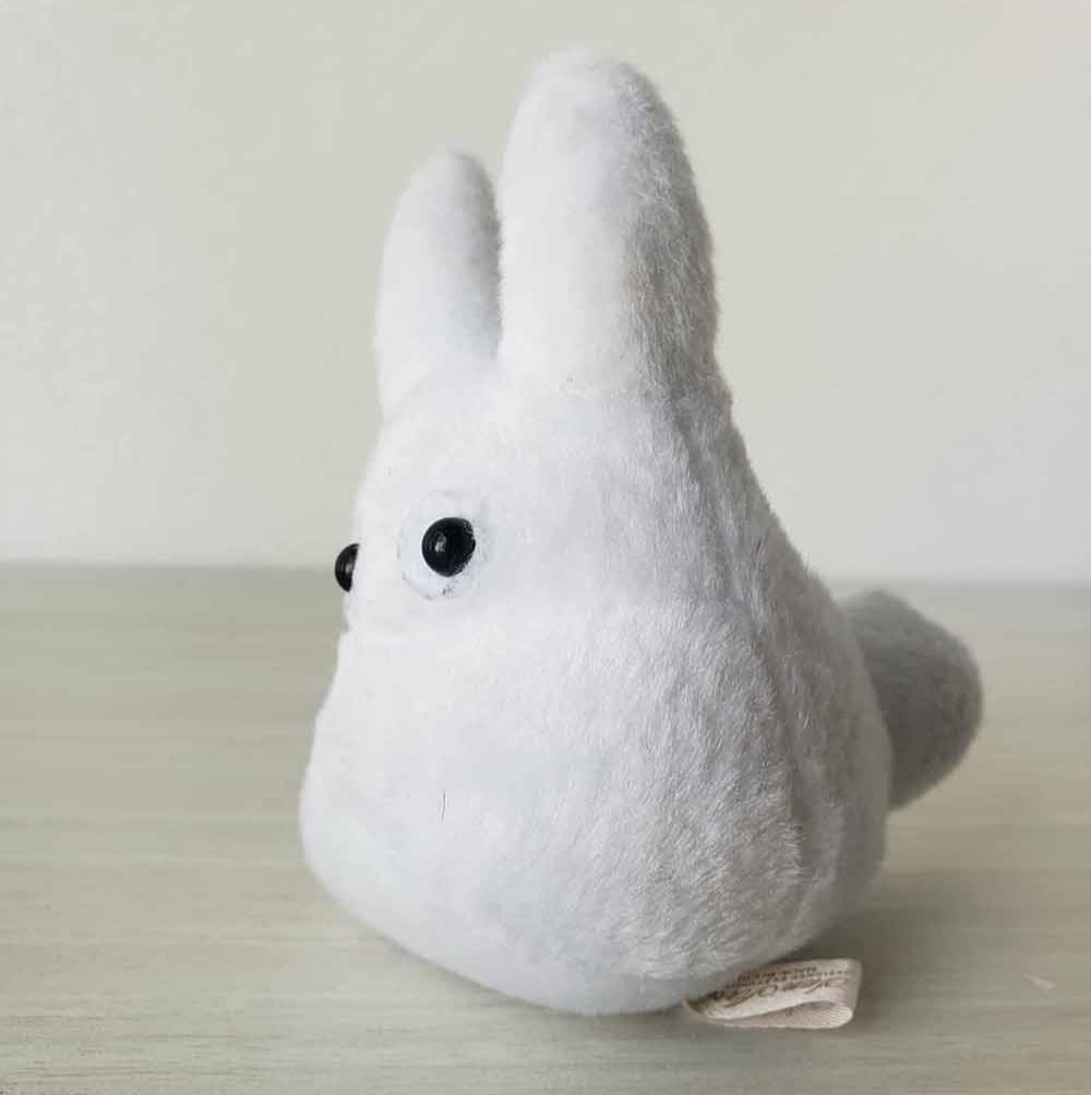 The three quarter view of a Totoro doll