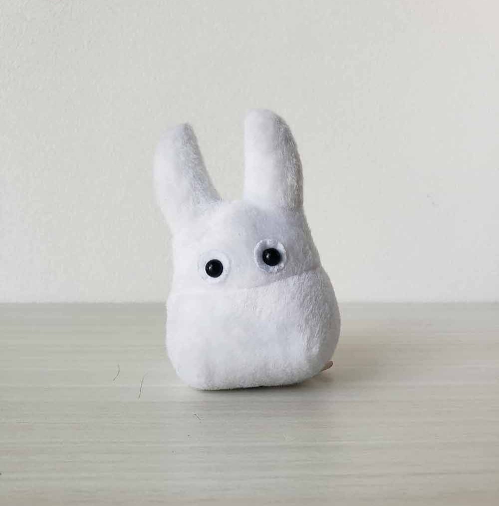 The frontview of a Totoro doll