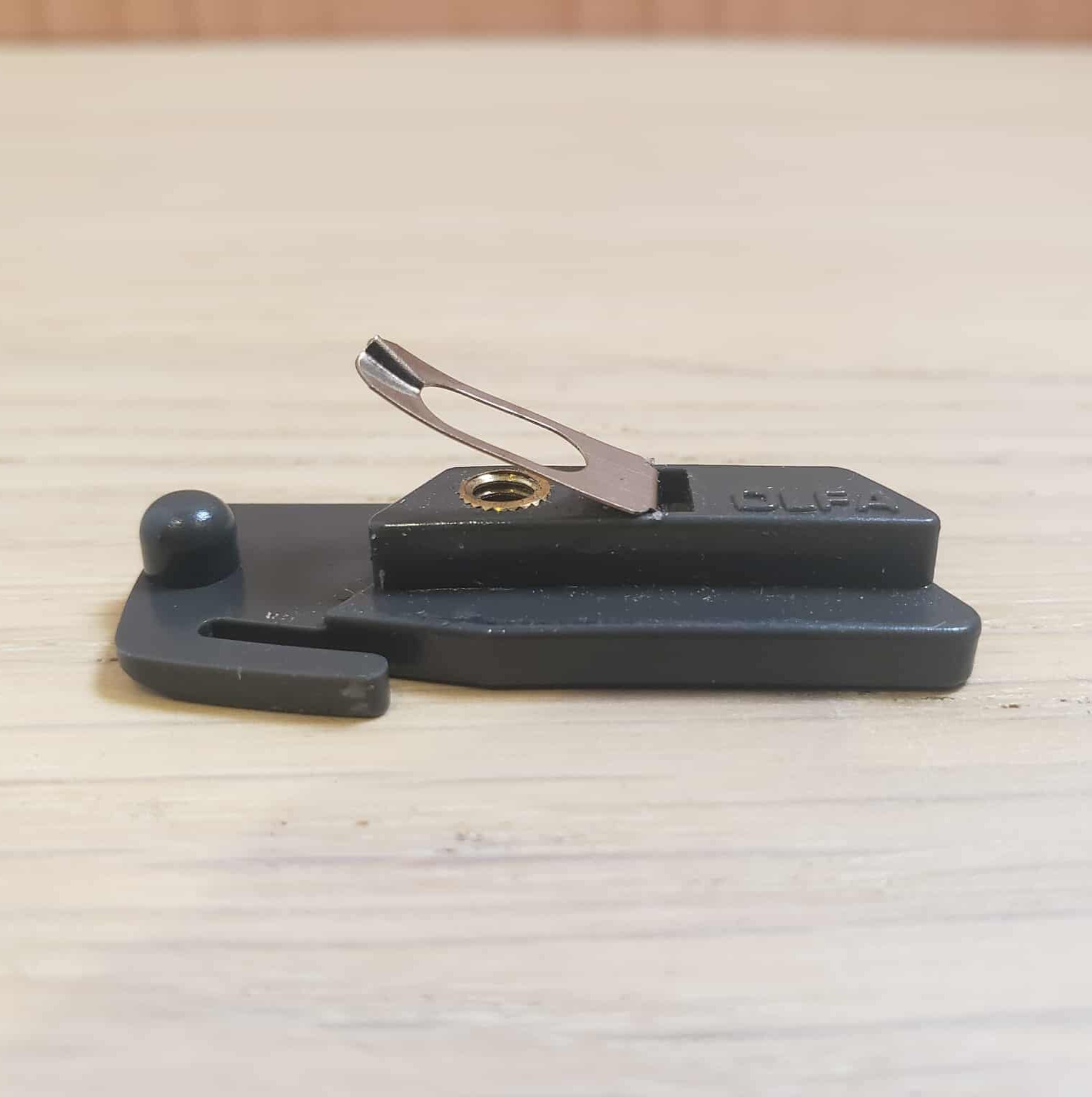 a small part of the knife, use for keeping the blade in place with the object on the left